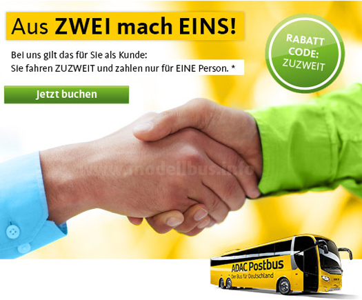 Mit einer entsprechenden Werbeanzeige reagiert ADAC Postbus auf die Fusion von MeinFernBus FlixBus.