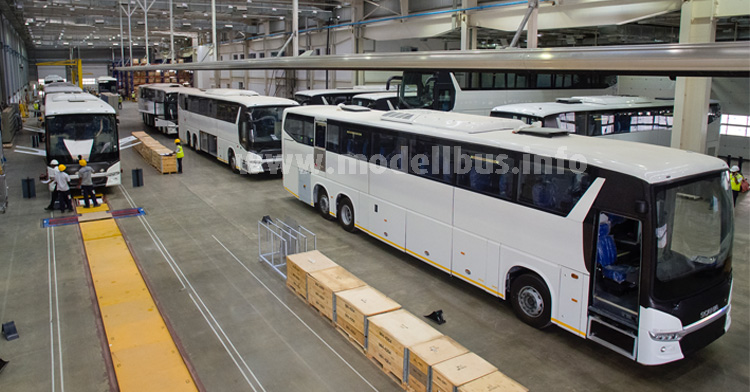 Scania in Indien: Langfristig werden hier auch Busse für den Export gebaut. 