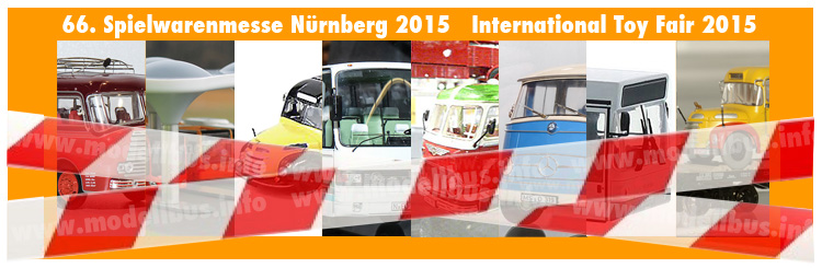 In Kürze online: Der Messebericht mit den Modellbusneuheiten 2015.
