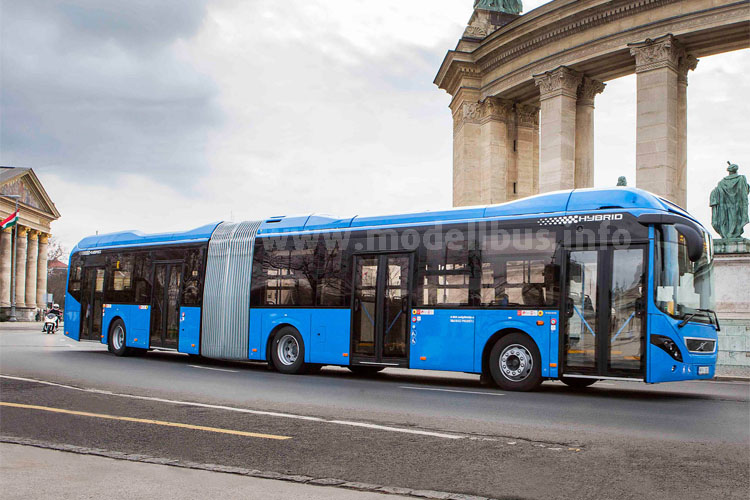 In Budapest sind Hybridbusse im Einsatz - Volvo liefert die Fahrzeuge und kümmert sich um den Service. 