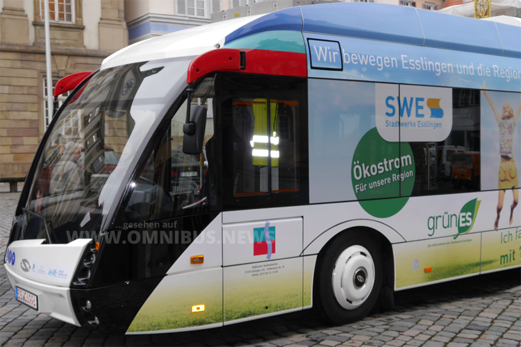 Solaris fährt mit dem Metro Style-Urbino in Esslingen vor. Foto: Stadt Esslingen