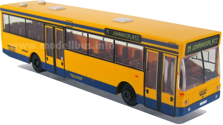 Leipzig stellte 15 Standardlinienbusse von MAN in Dienst, jetzt gibt es den Modellbus dazu. 