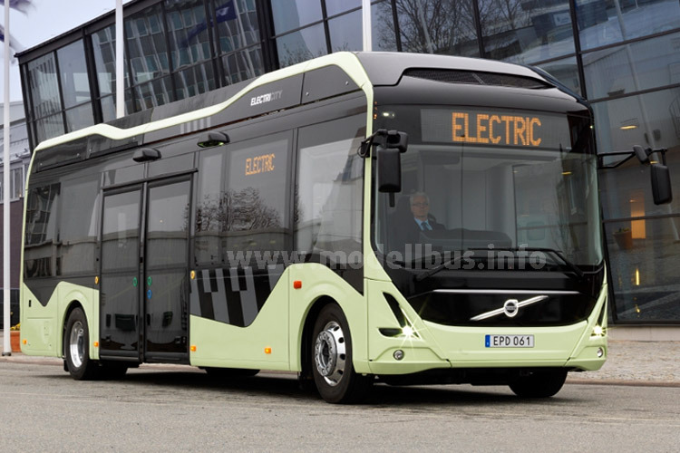 In Göteborg fahren ab Mitte Juni 2015 die ersten drei Elektrobusse von Volvo. 