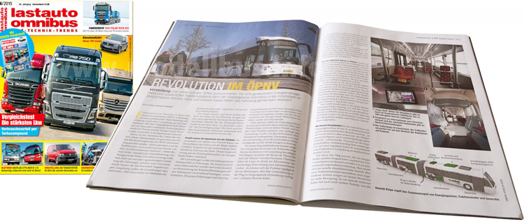 Ab sofort im Handel oder online bestellbar: Das Heft 6/2015 von lastauto omnibus. 