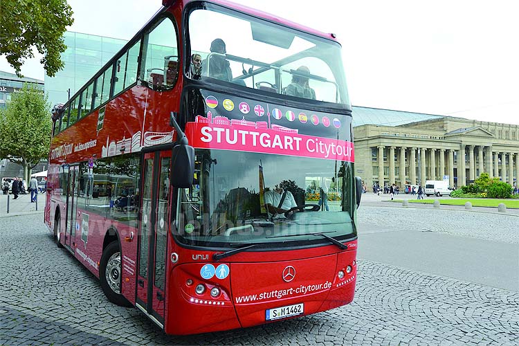 Mit einem 2. Cabrio-Doppeldecker ergänzen die Stuttgart das Sightseeing-Angebot. 