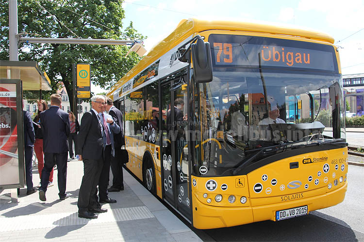 Am 17. Juni schickten die Dresdner Verkehrsbetriebe den Solaris Urbino 12 Eletric auf die Linie. 