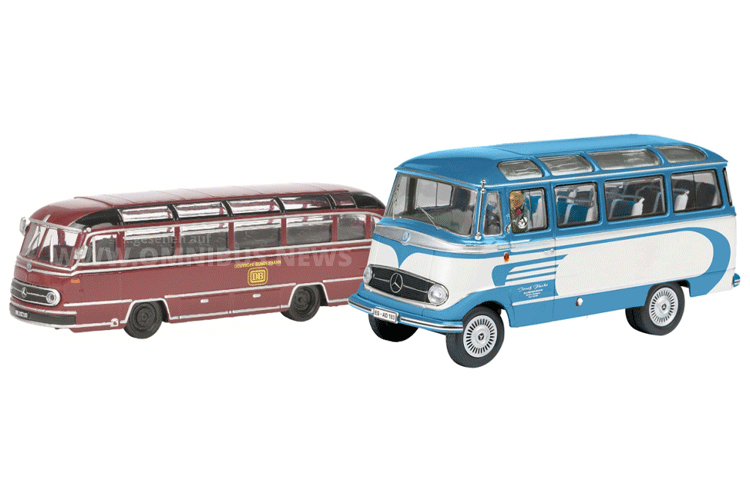 Zwei Modellbusse sind Teil der Schuco-Auslieferung 3/2016. Foto: Schuco