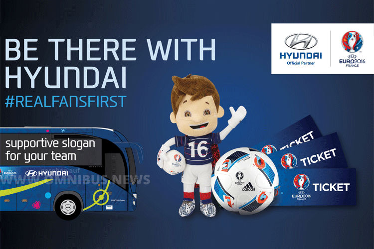 Hyundai will Ende des Monats die Teambusse vorstellen. Grafik: Hyundai/UEFA