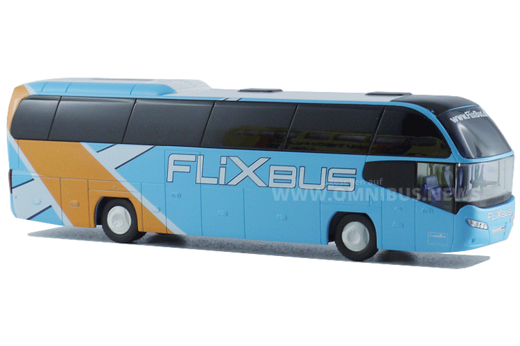 Rietze hat den Neoplan Cityliner als FlixBus in der aktuellen Auslieferung im Angebot. Foto: Schreiber