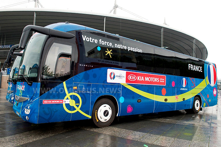 Teambus Frankreich Euro 2016