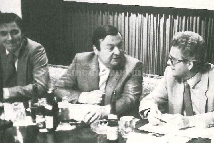 1980: bdo-Präsident Friedel Rau, bdo-Vizepräsident Theo Kimmel und bdo-Geschäftsführer Gunther Mörl (v.r.nl.) 