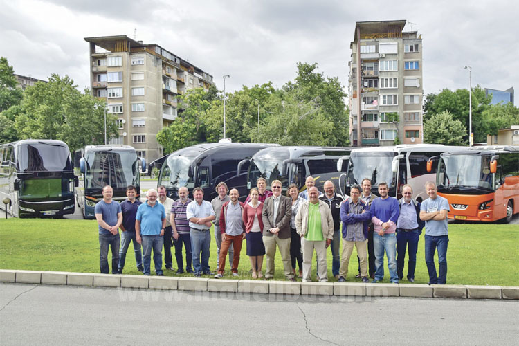 Die Jury: Omnibus-Journalisten aus ganz Europa entschieden sich mehrheitlich für den Iveco. 
