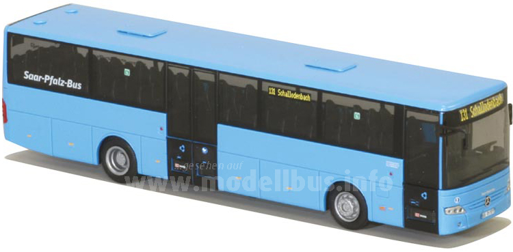 Der Mercedes-Benz Intouro ist Teil des Fuhrparks der Saar-Pfalz-Bus, AWM hat den entsprechenden Modellbus aufgelegt. 