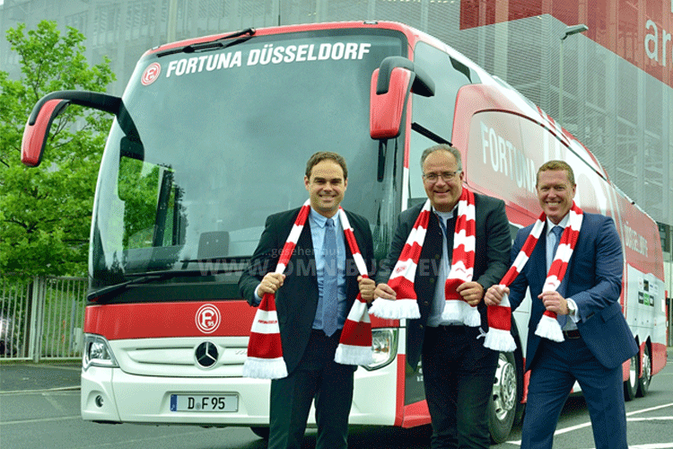 Mannschaftsbus Fortuna Düsseldorf