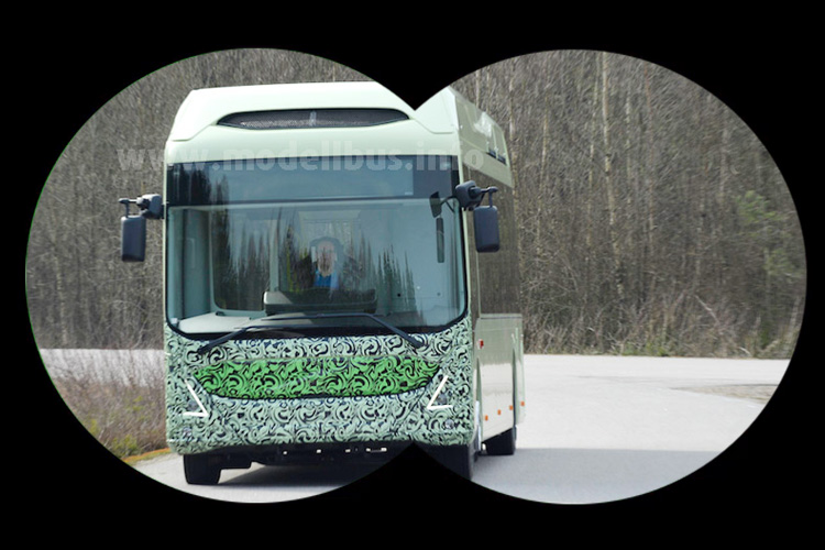 Gesichtet: Der neue Elektrobus von Volvo. 