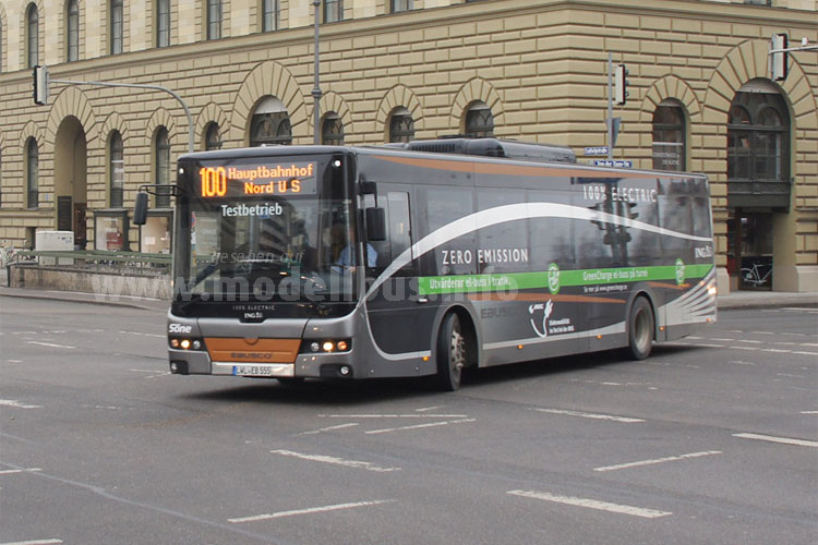 Die MVG startet eine Langzeiterprobung von zwei Elektrobussen. 