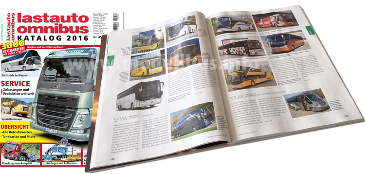 Druckfrisch: Der neue lastauto omnibus-Katalog 2016 ist erschienen. 