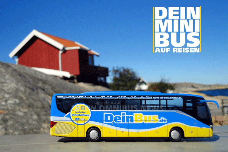 DeinBus.de verlost 87-fach verkleinerte Modellbusse. Foto: DeinBus