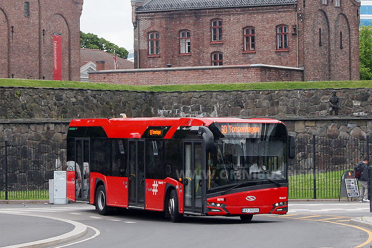 Einer der neuen Solaris Urbino 12 Busse, die schon seit 2015 in Olso fahren. Foto: Solaris/  Sebastian Grellus