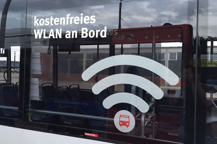 Testphase mit kostenlosem WLAN in Bremer Bussen. Foto: BSAG