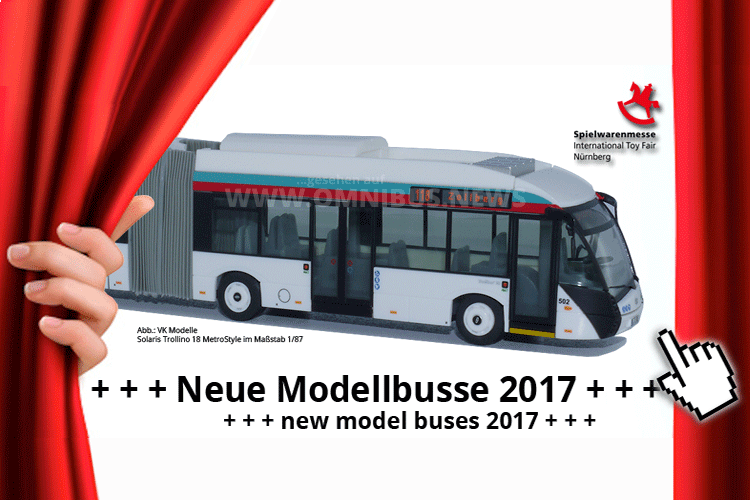 Neue Modellbusse 2017