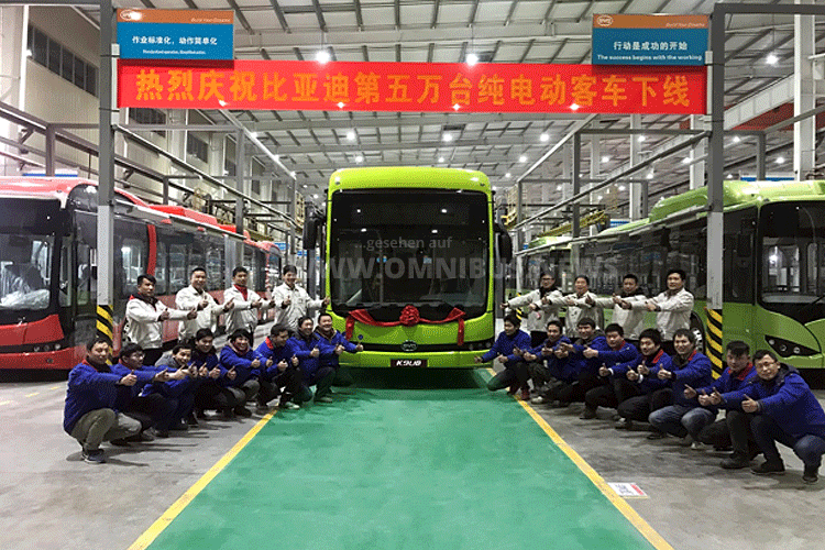 50.000ster BYD E-Bus