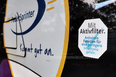 Stadtbusse mit Filtern