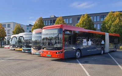 Vergleichstest E-Gelenkbusse