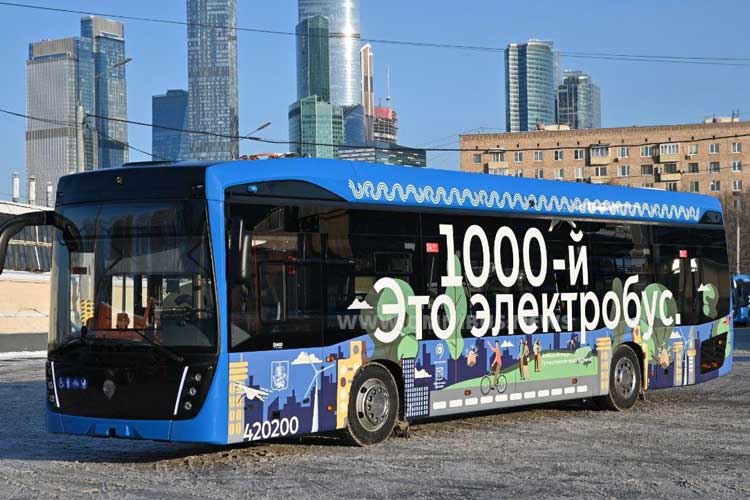 1.000ster E-Bus in Moskau