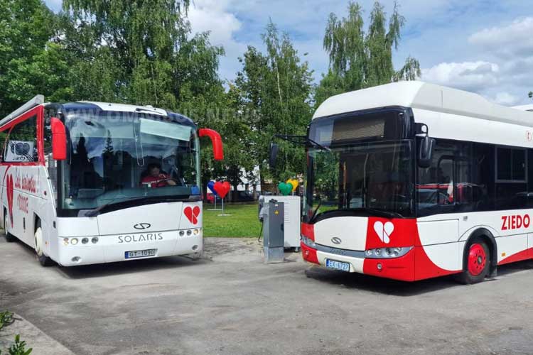 E-Blutspendebus für Riga