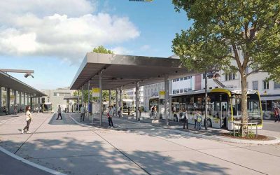 Neue E-Bus-Drehscheibe