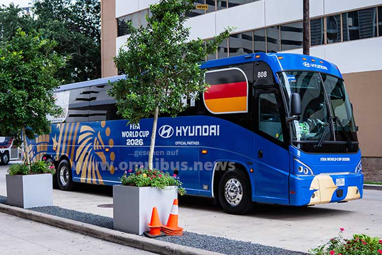 Der „Germany“-Teambus